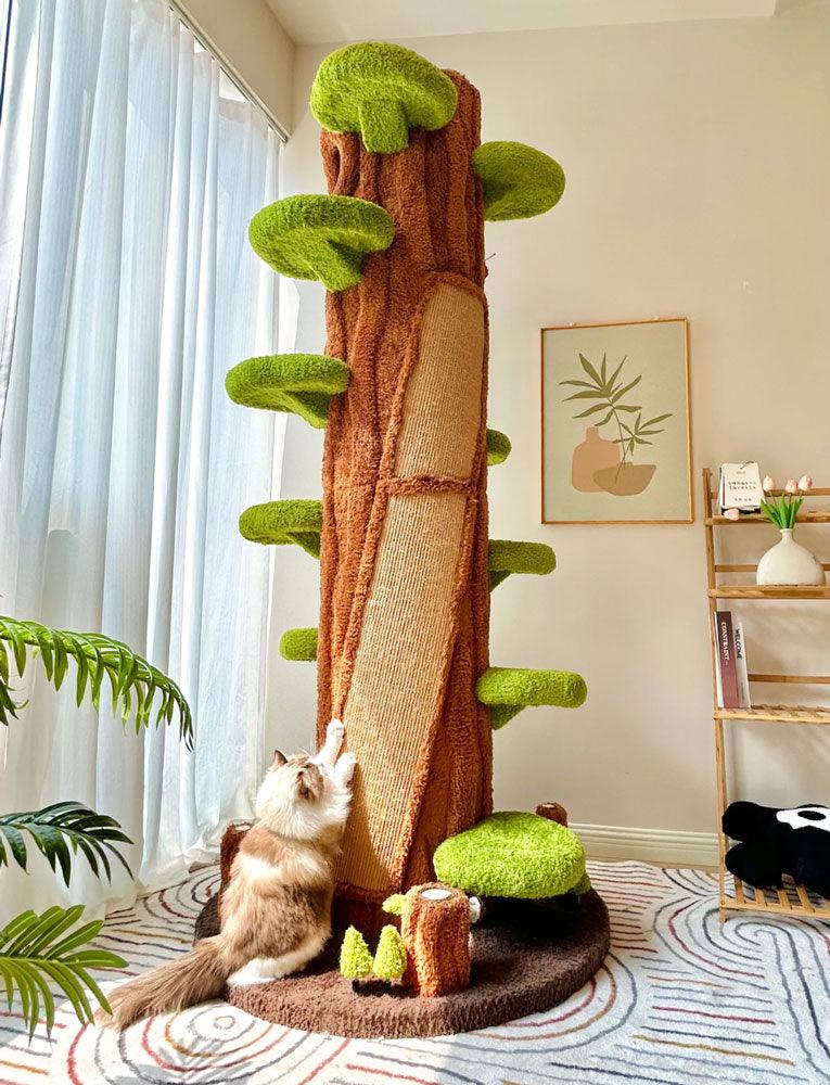 Árvore Natural para Gatos - Perfeita para seu felino explorar, brincar e descansar.