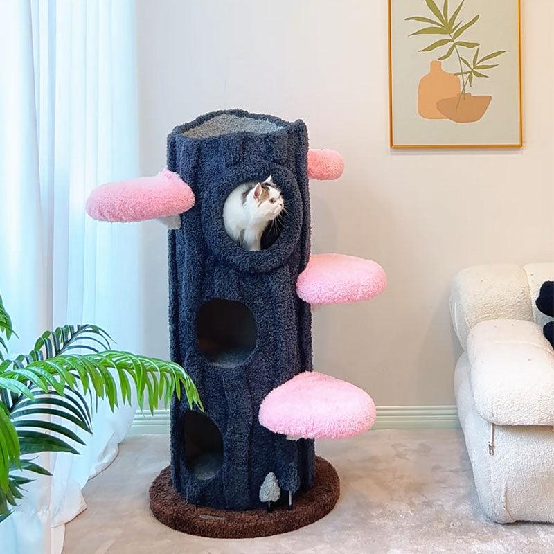 Árvore Natural para Gatos - Perfeita para seu felino explorar, brincar e descansar.