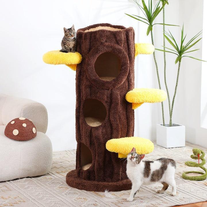 Árvore Natural para Gatos - Perfeita para seu felino explorar, brincar e descansar.
